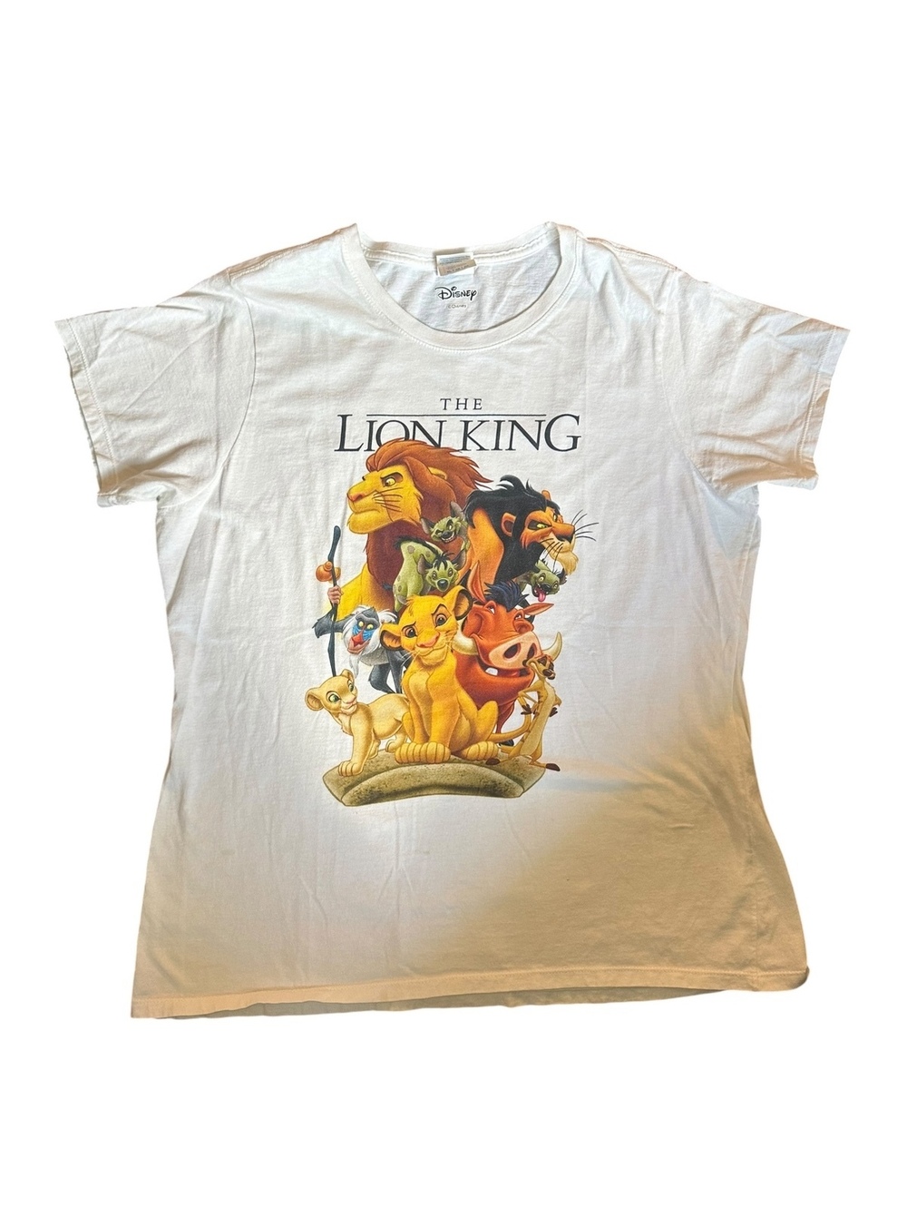 The Lion King XL White Graphic Tee